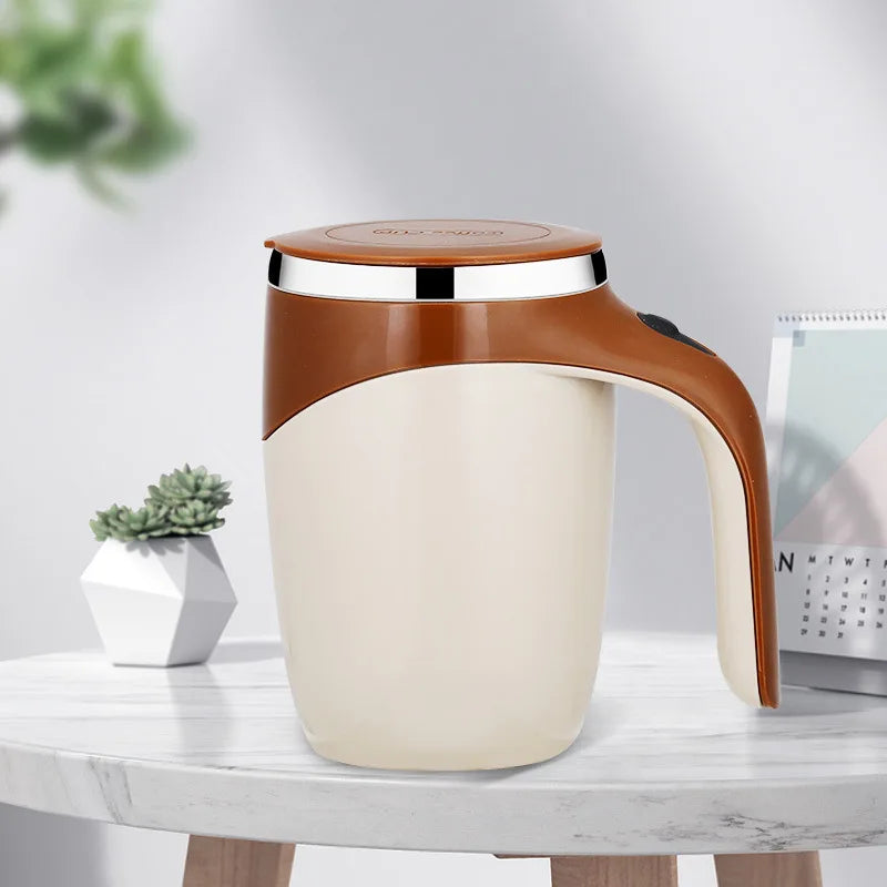 Taza eléctrica automática recargable – Agitación magnética y acero inoxidable