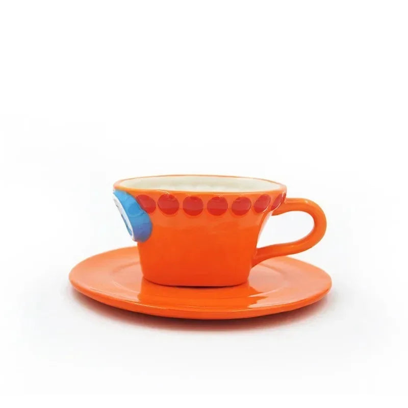 Taza con platillo One Piece – Regalo perfecto para fans de anime